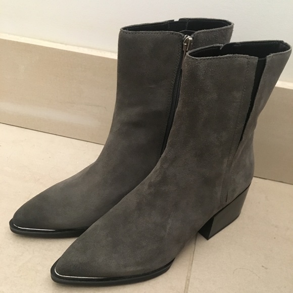 NWOT Raylan Circus by Sam Edelman Grey Suade Boot - Picture 5 of 6